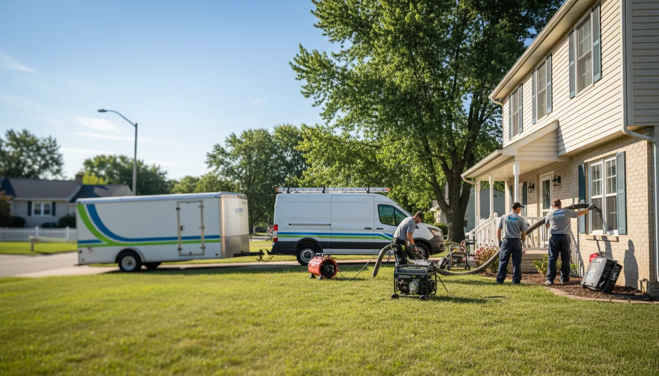 Flooded Basement Restoration And Cleanup With Repair in Amelia, NE near me